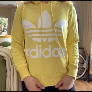 Yellow adidas hoodie